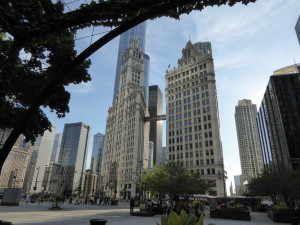 Favourite picture showing the old buildings of Chicago