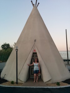 Wigwam and Vic for scale